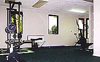 Our private fitness center - just pick up the key