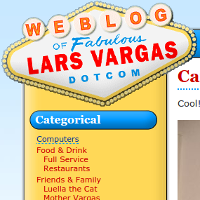 LarsVargas.com screen capture thumbnail